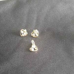 Elegant Gold Heart Jewelry Set